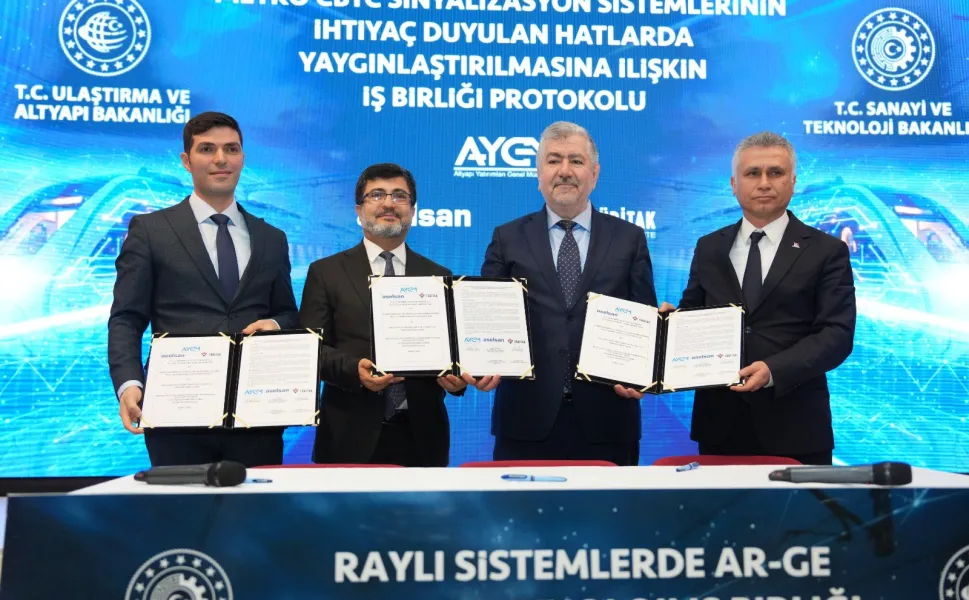 Metro sinyalizasyonunda yerli hamle... Üçlü protokol imzalandı