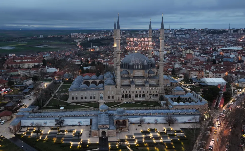 Mimar Sinan'ın ustalık eseri Selimiye, Ramazan'da ibadete açılıyor