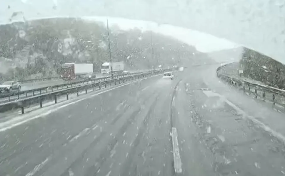 Ankara-Bolu hattında kar mesaisi