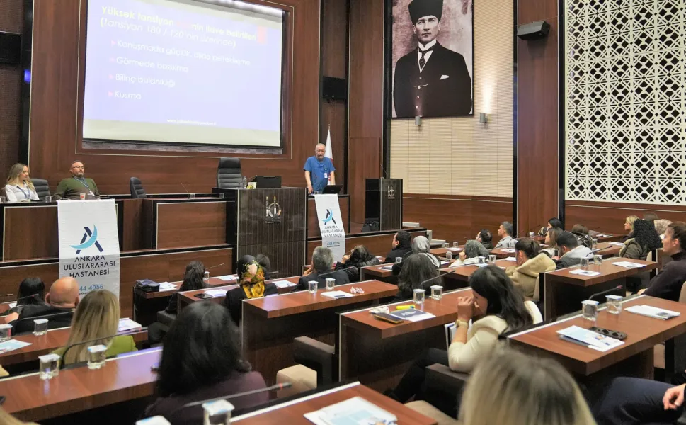 Keçiören'de belediye personeline sağlık bilinçlendirmesi