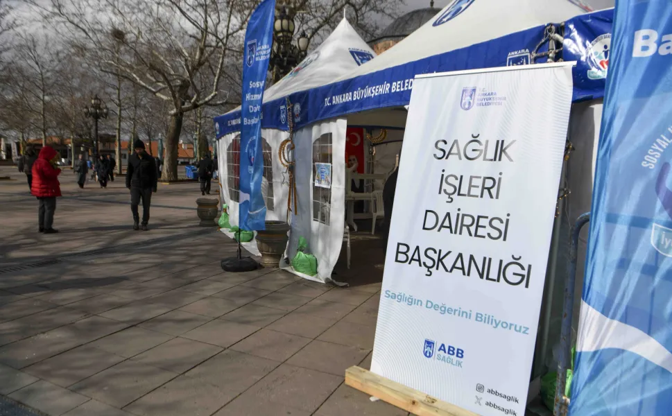 Ankara'da Ramazan'a özel sağlık çadırı