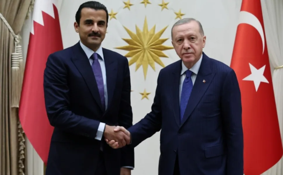 Cumhurbaşkanı Erdoğan ile Katar Emiri Al Sani ile görüştü