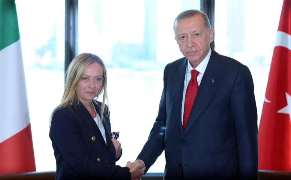 Cumhurbaşkanı Erdoğan, Meloni ile görüştü