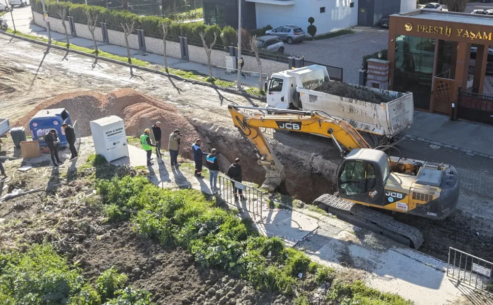 Manisa Güzelyurt'ta sorunlu kanalizasyon hattına yenileme
