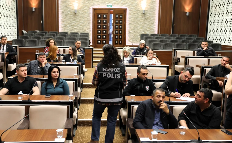 Ankara Keçiören'de özel güvenlik personeline 'Narko Kaan' eğitimi