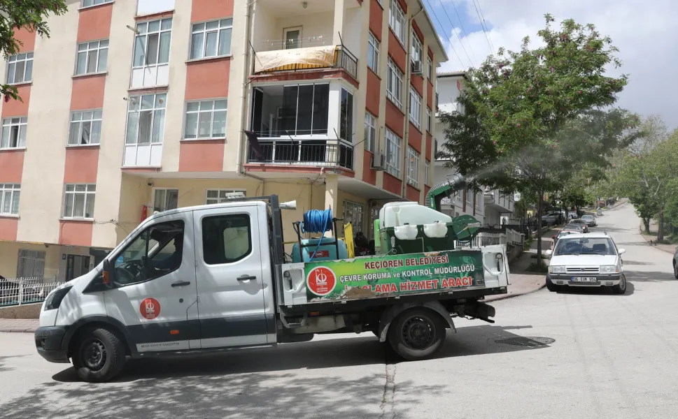 Keçiören'de çevre ilaçlanıyor