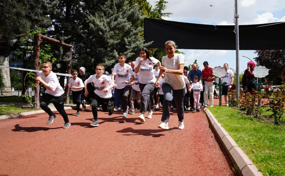 Ankara Keçiören'de engelsiz spor heyecanı