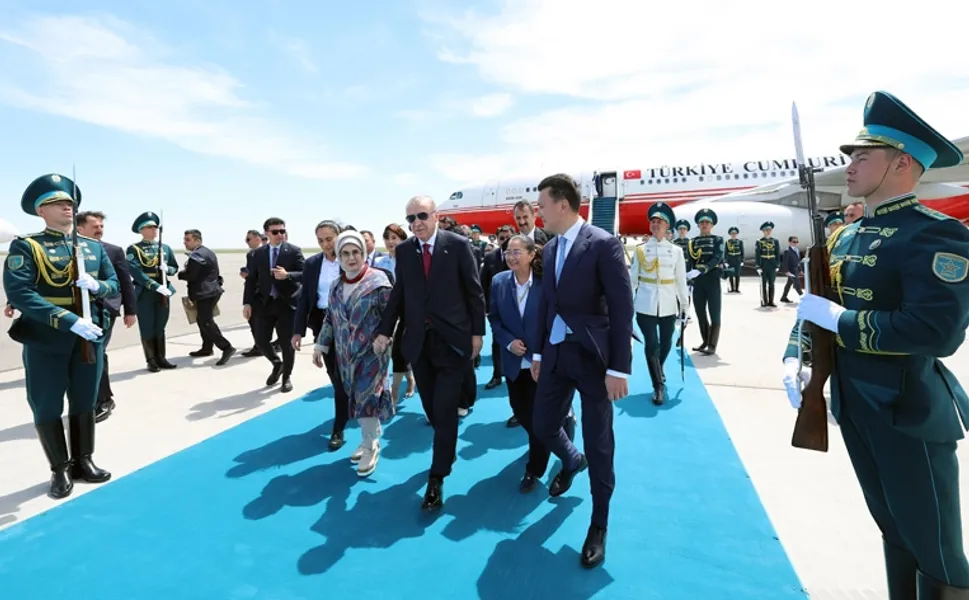 Cumhurbaşkanı Erdoğan Türkistan'da