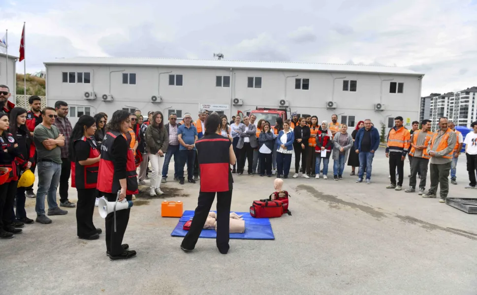 Başkentte Dikimevi-Natoyolu hattı inşaatında acil durum tatbikatı