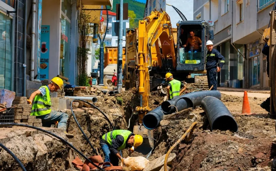 Ordu Aybastı'da 60 yıllık altyapı yatırımı sona yaklaştı
