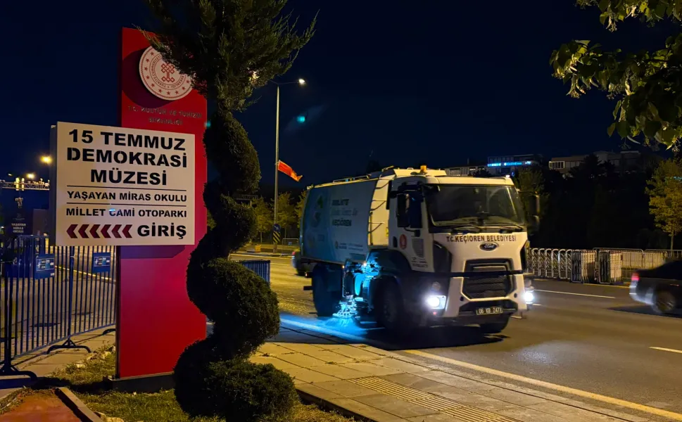 Ankara Keçiören'de NATO için temizlik mesaisi