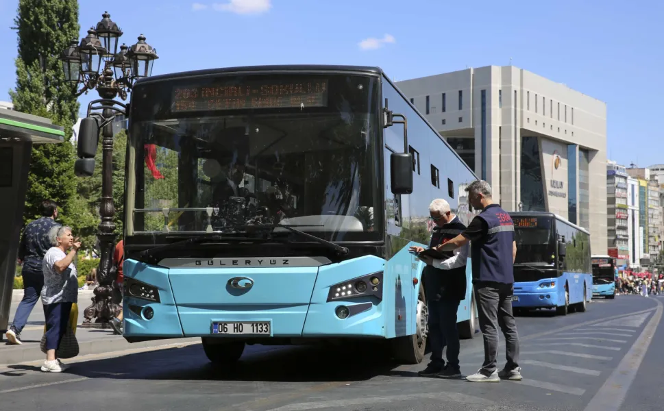 Ankara'da toplu taşımada klima ve hizmet denetimi