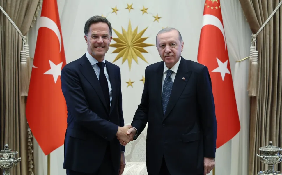 Cumhurbaşkanı Erdoğan, NATO Genel Sekreteri Rutte ile Külliye'de görüştü