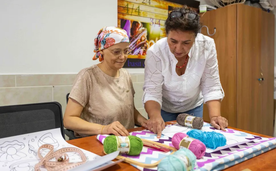 El Sanatları Kursu kanser hastası Yeliz'e umut oldu
