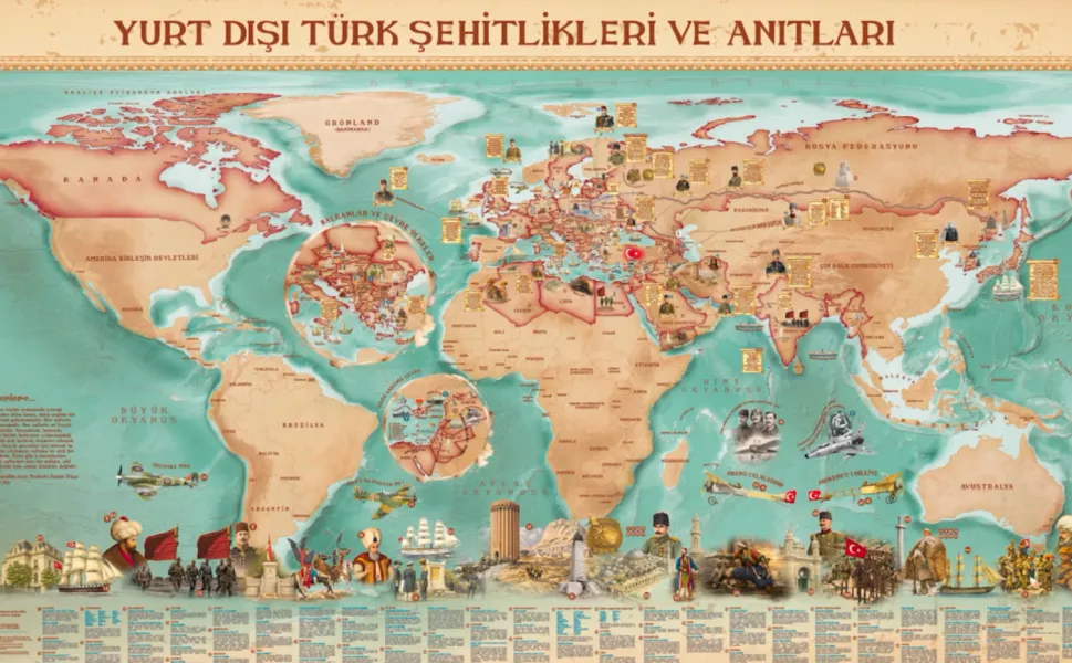 MSB'den dijital şehitlik haritası... 48 ülkedeki 172 şehitlik ve anıt tek platformda