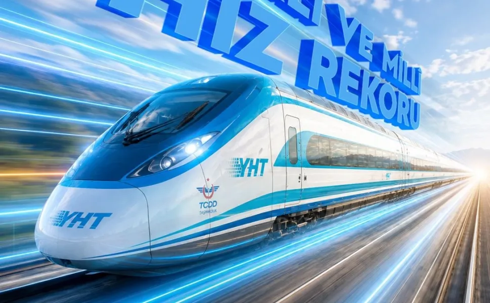 Milli elektrikli hızlı trenden yeni rekor... 250 kilometre hıza ulaştı