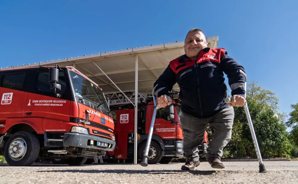 '110 Yaşar'ın 24 yıllık itfaiyecilik öyküsü