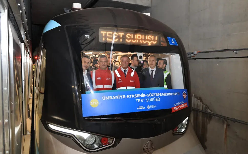 O hatta test sürüşü yapıldı... İstanbul'da metro için geri sayım